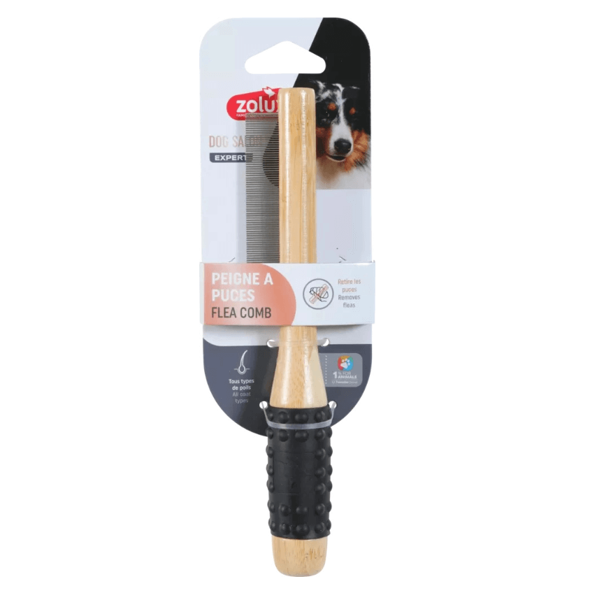 ZOLUX Grzebień dla psa na Pchły Drewniany
