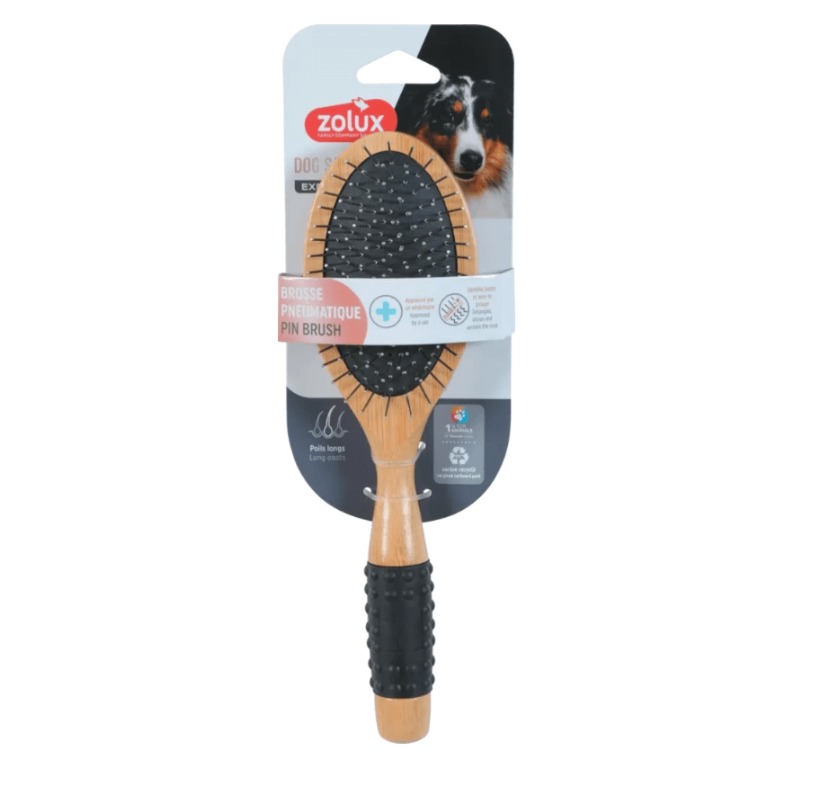 ZOLUX Pneumatyczna Szczotka dla Psa Drewniana