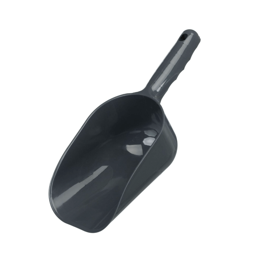 Łopatka owalna z recyklingu do kuwety lub karmy L