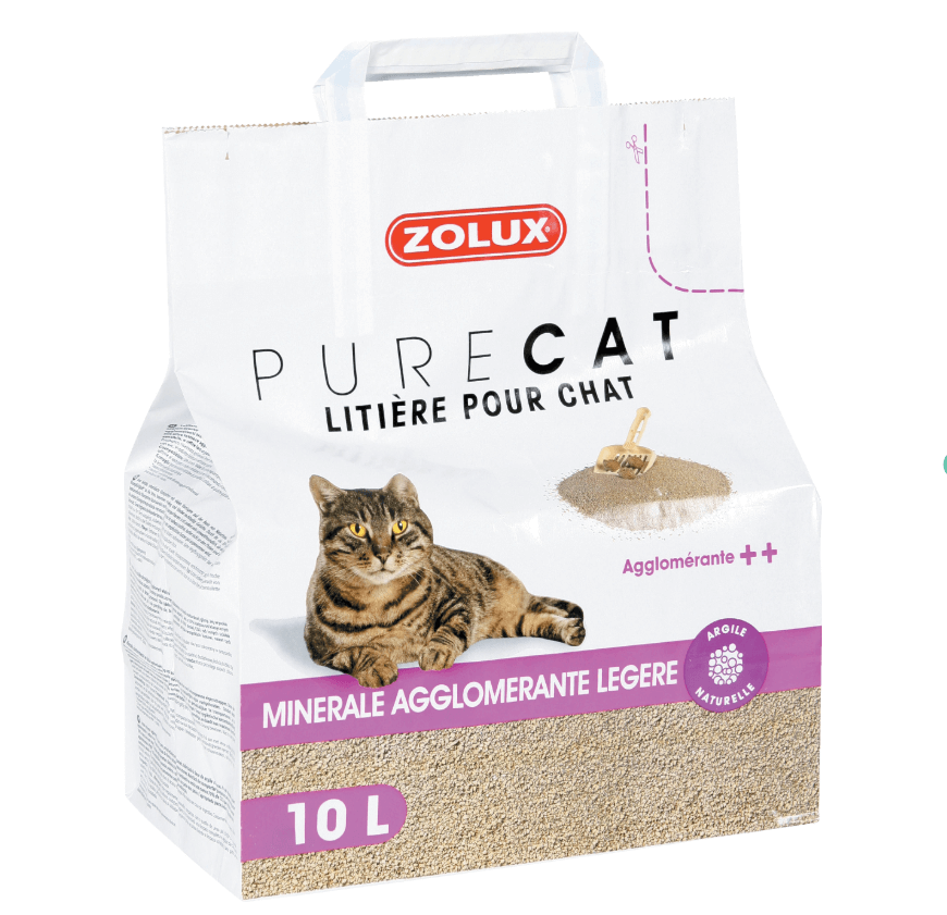 ZOLUX Żwirek zbrylający naturalny PURECAT 10L