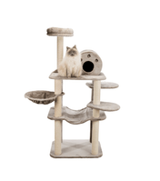 Drapak Fabiola stojący 165 cm szary z legowiskiem