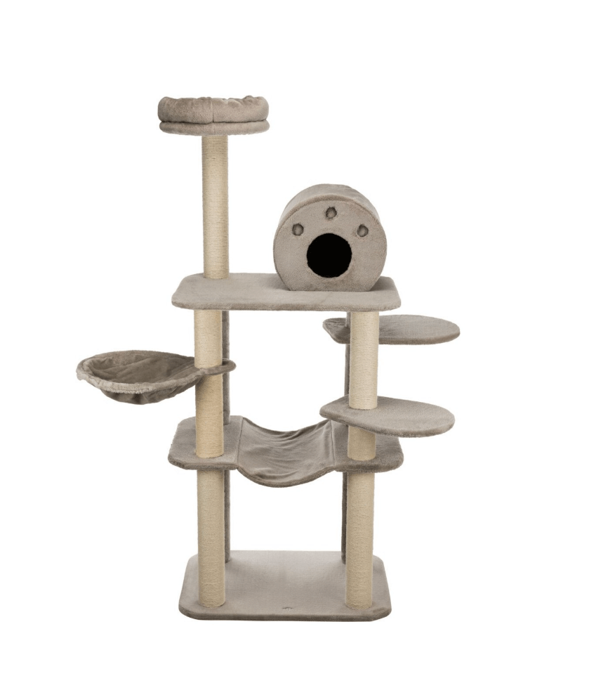 Drapak Fabiola stojący 165 cm szary z legowiskiem