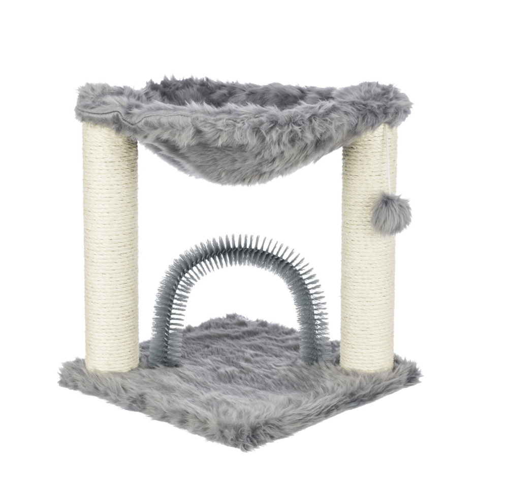 Drapak stojący Baza z masażerem i szczotką 50 cm szary