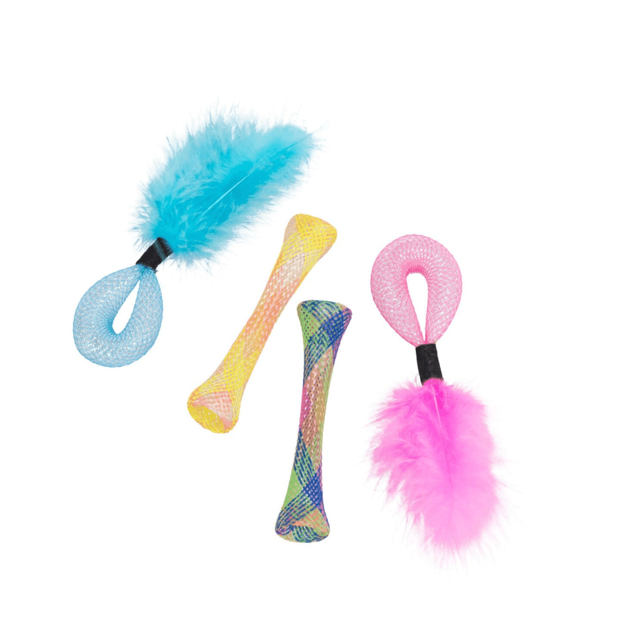 Zestaw zabawek dla kota Tubes z kocimiętką 4 szt.