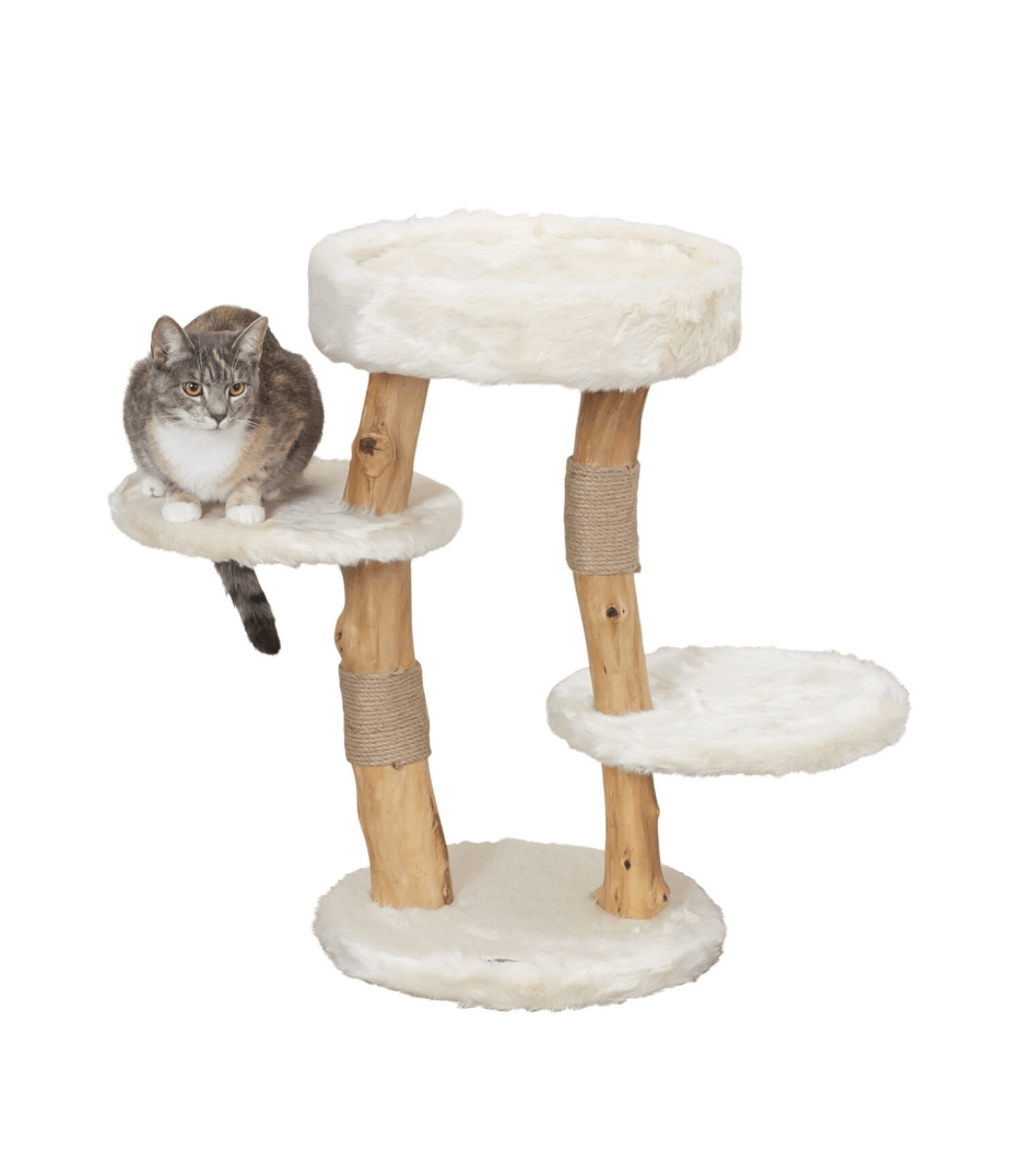 Drapak Santo 73 cm z drewna gruszy i legowiskiem