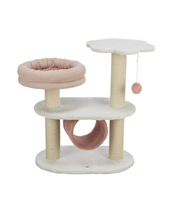 Drapak stojący Isabella 70 cm biało-różowy dla kota