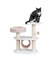 Drapak stojący Isabella 70 cm biało-różowy dla kota