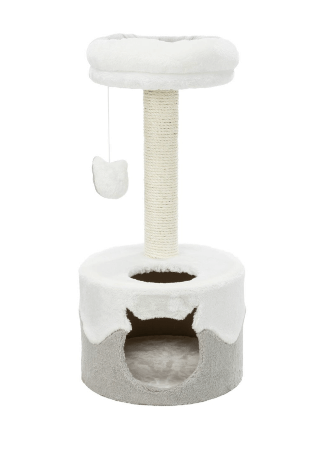 Drapak Nuria 71 cm biało-szary z legowiskiem