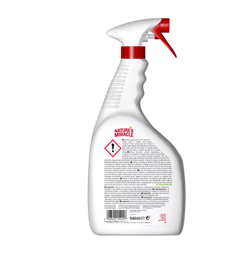 Płyn Nature’s Miracle na plamy i zapach kota 946ml