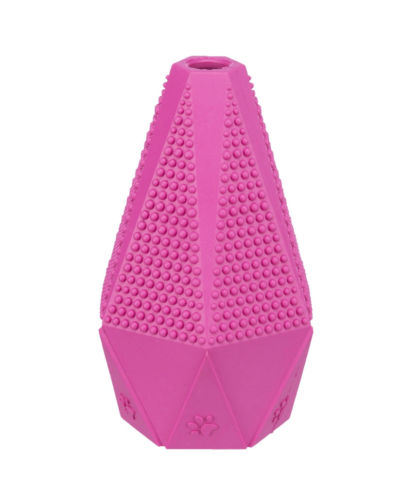 Jumper gryzak dla psa z naturalnej gumy 12 cm – różowy