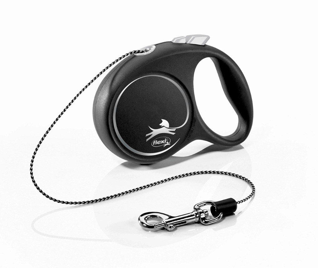 FLEXI Black Design XS smycz 3m czarna dla psa