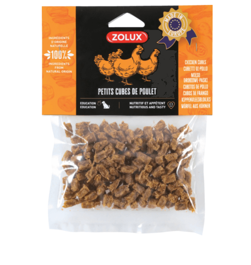 ZOLUX Kostki z kurczaka małe 100 g – Naturalny przysmak