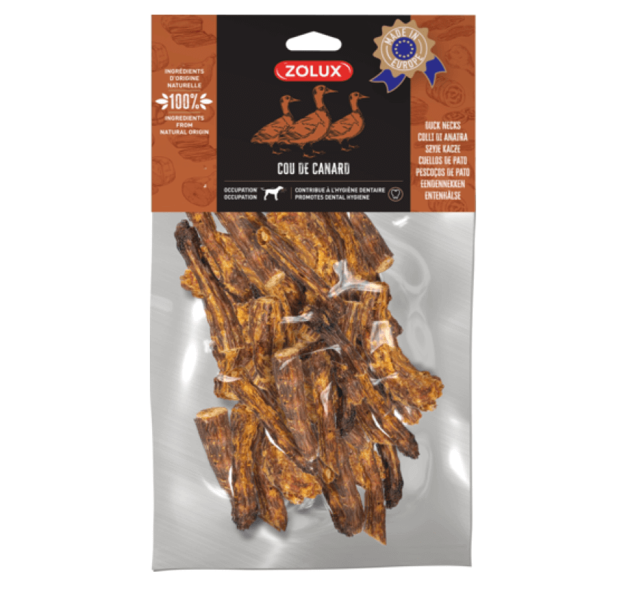 ZOLUX Szyja kacza 500 g – Naturalny gryzak dla psa