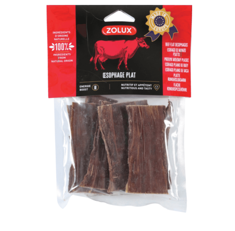 ZOLUX Przysmak naturalny dla psa Przełyk wołowy płaski 100 g