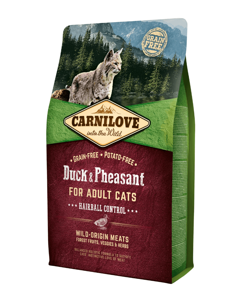 Carnilove Cat Hairball Control – Kaczka i Bażant, 100% bez zbóż