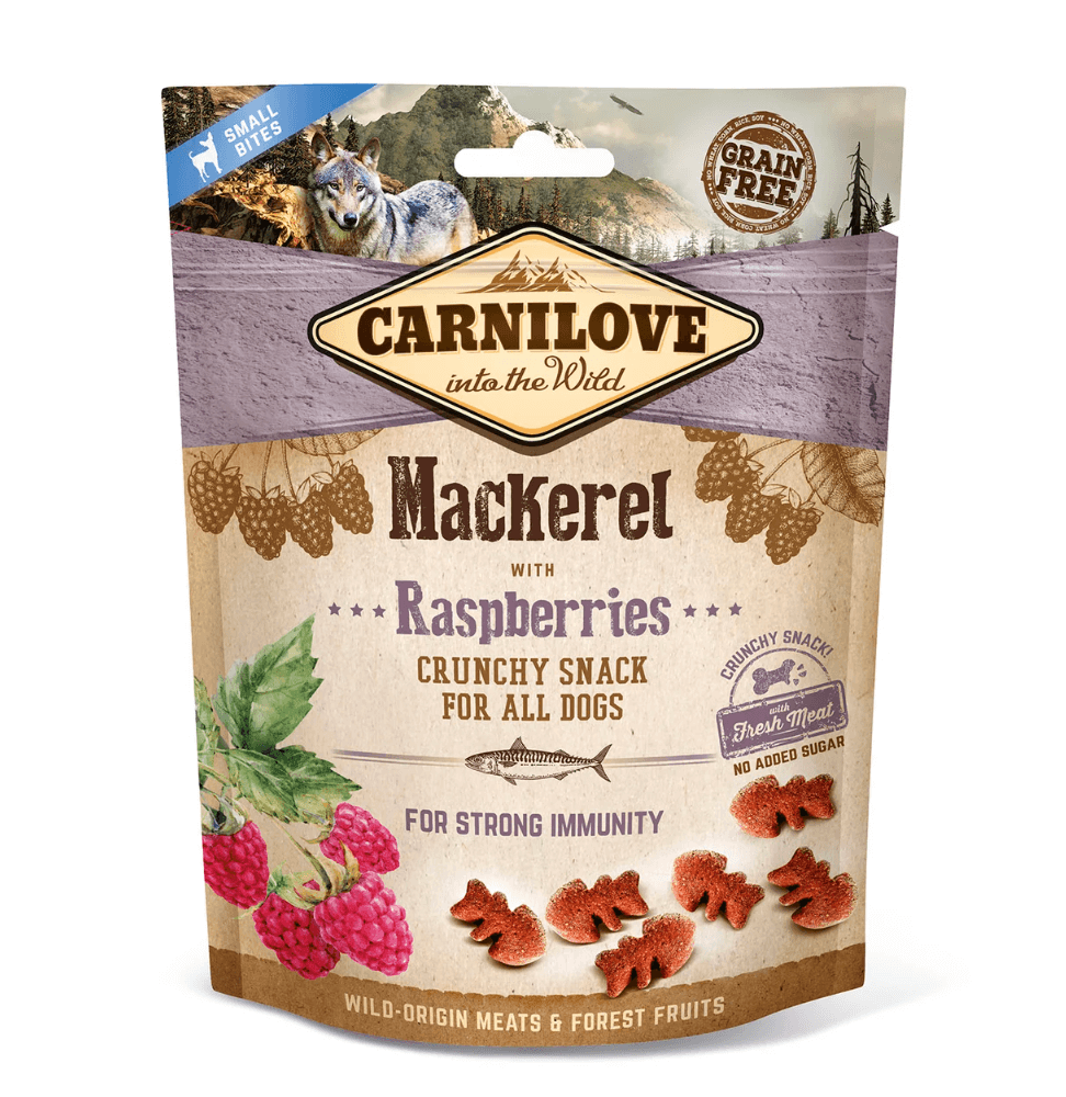 Carnilove Crunchy Snack Makrela & Maliny 200g