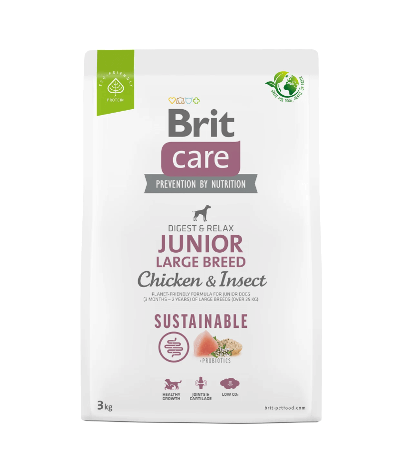 Brit Care Junior Large – kurczak i owady, zdrowy rozwój
