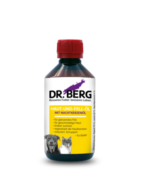 DR.BERG Skóra i sierść – olej z wiesiołka dla psa 250 ml