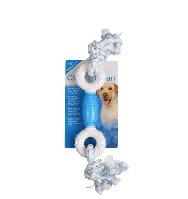 Flamingo Denta 2 węzły – gryzak z miętą i liną