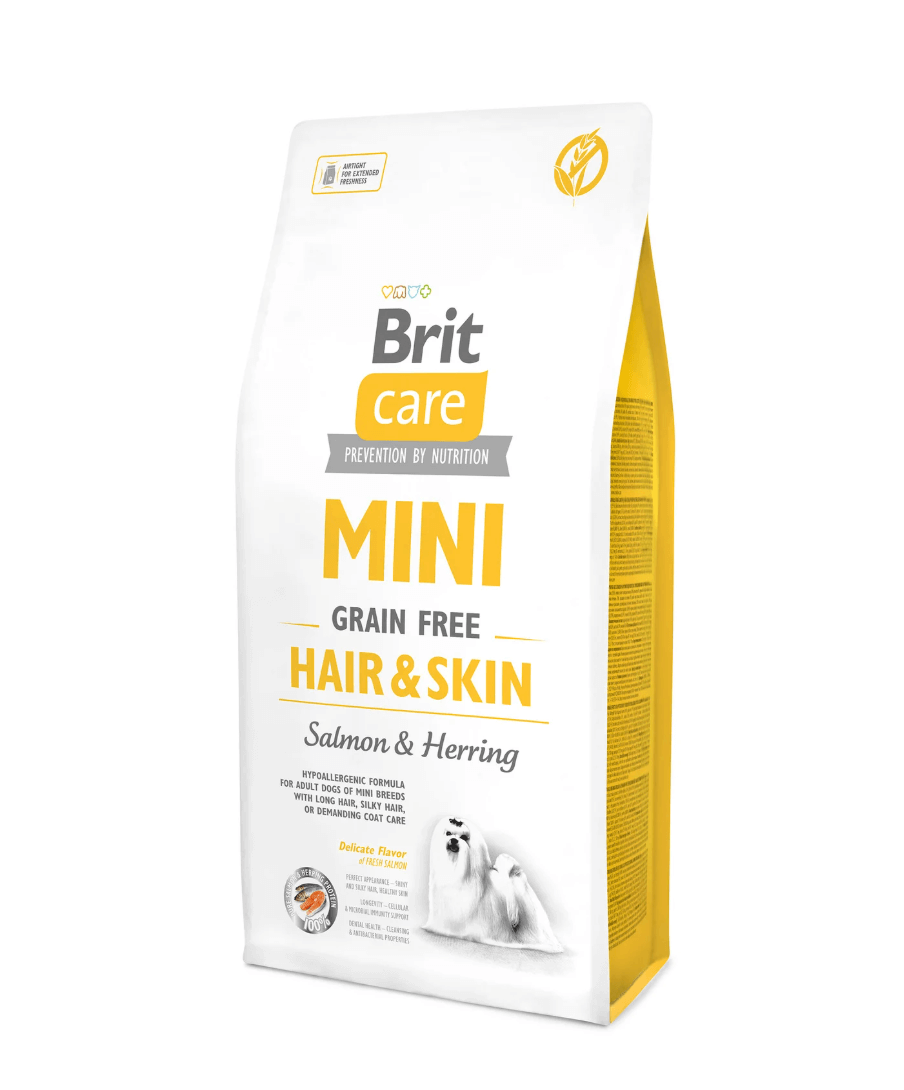 Brit Care Mini Hair & Skin Łosoś i Śledź bezzbożowa