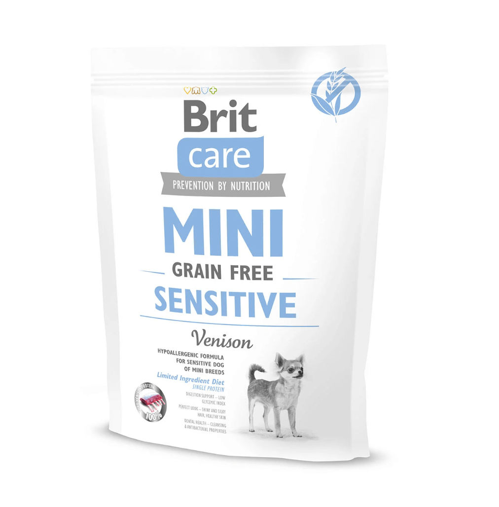 Brit Care Mini Sensitive Dziczyzna – karma bezzbożowa dla psa