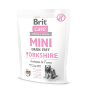 Brit Care Mini Yorkshire Terrier – łosoś i tuńczyk, karma bezzbożowa