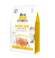 Brit Care Cat Haircare – łosoś i kurczak, lśniąca sierść bez zbóż