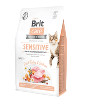 Brit Care Cat Sensitive – indyk i łosoś, zdrowe trawienie
