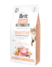 Brit Care Cat Sensitive – indyk i łosoś, zdrowe trawienie