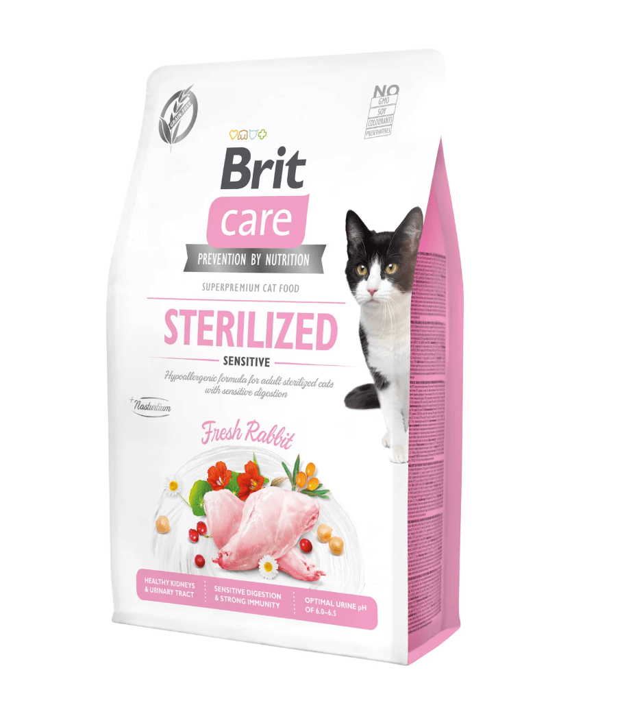 Brit Care Cat Sterilized – królik, delikatne trawienie i zdrowy mocz