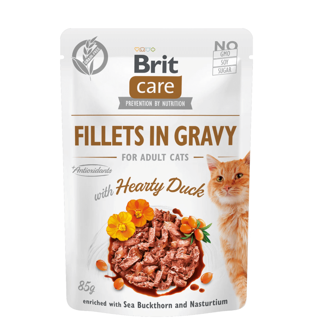 Brit Cat Fillets Duck + Rokitnik 85g