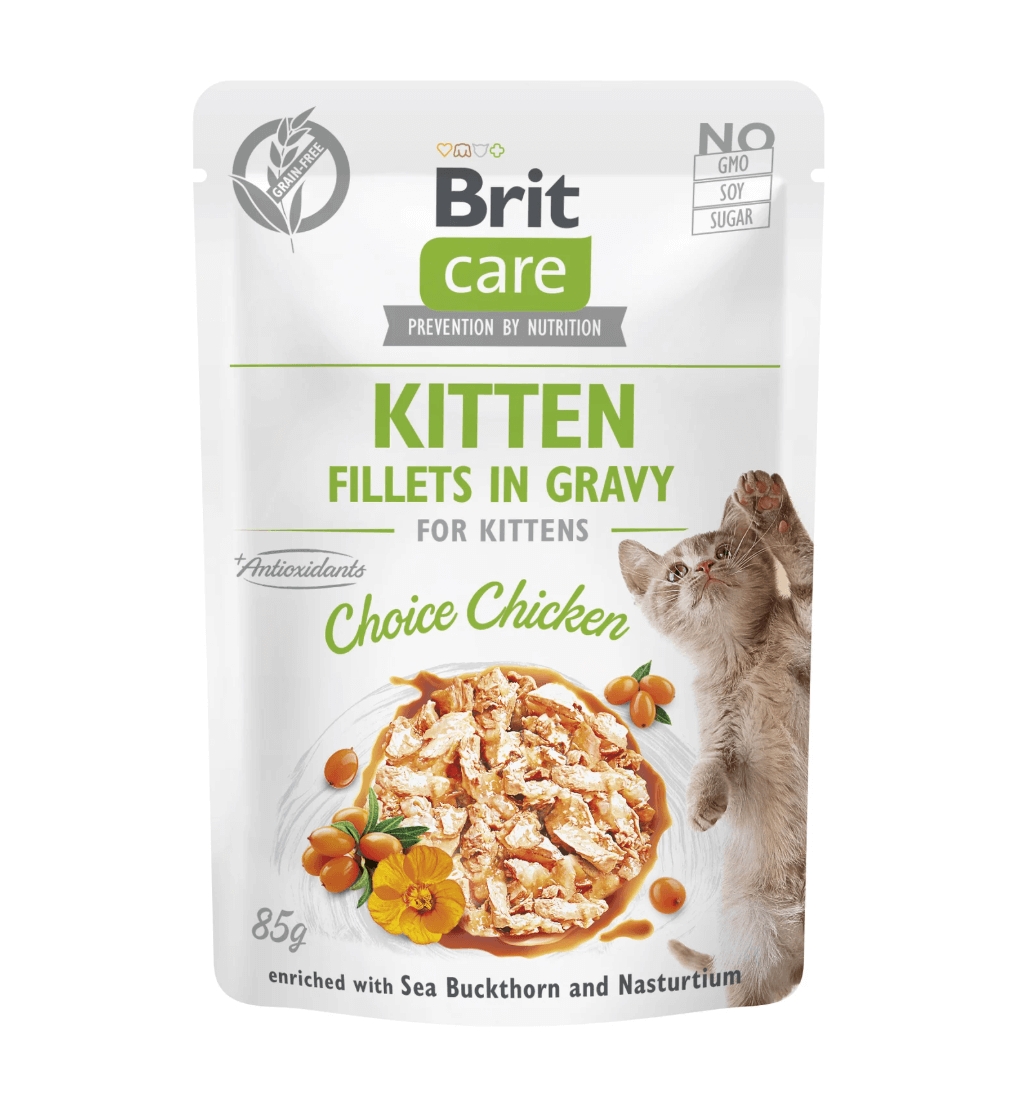Brit Care Kitten Chicken 85g – bezzbożowa karma mokra