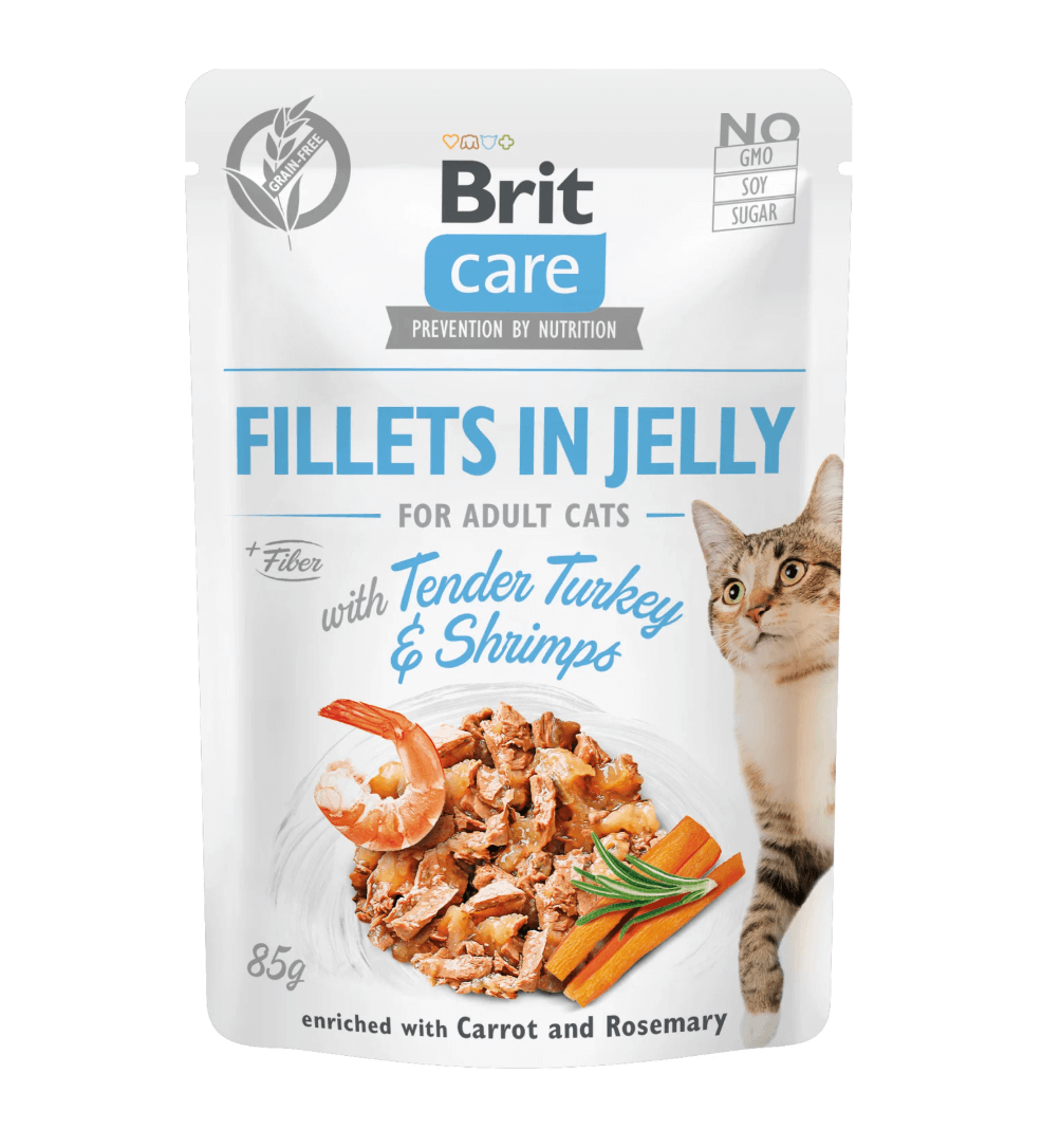 Brit Care Turkey & Shrimps 85g – karma mokra dla kotów