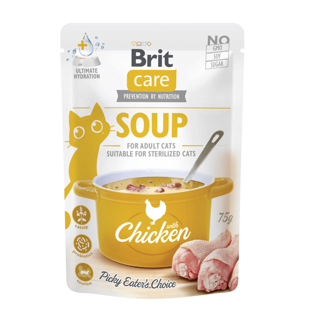 Brit Care Soup z Kurczakiem 75g – mokra karma uzupełniająca