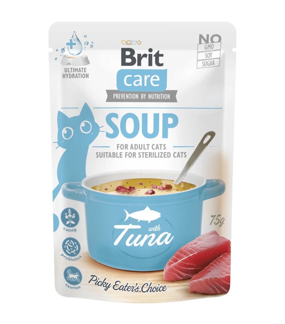 Brit Care Cat Soup z Tuńczykiem 75g – mokra karma uzupełniająca