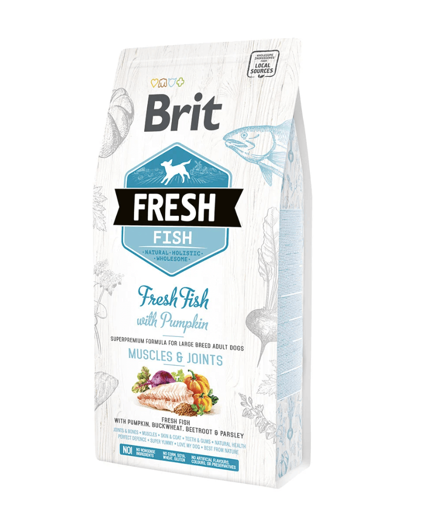 Brit Fresh Fish & Pumpkin – dla dużych psów i stawów