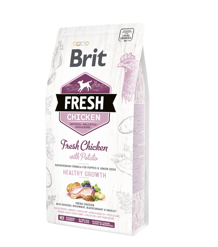 Brit Fresh Puppy z kurczakiem – zdrowy rozwój szczeniąt