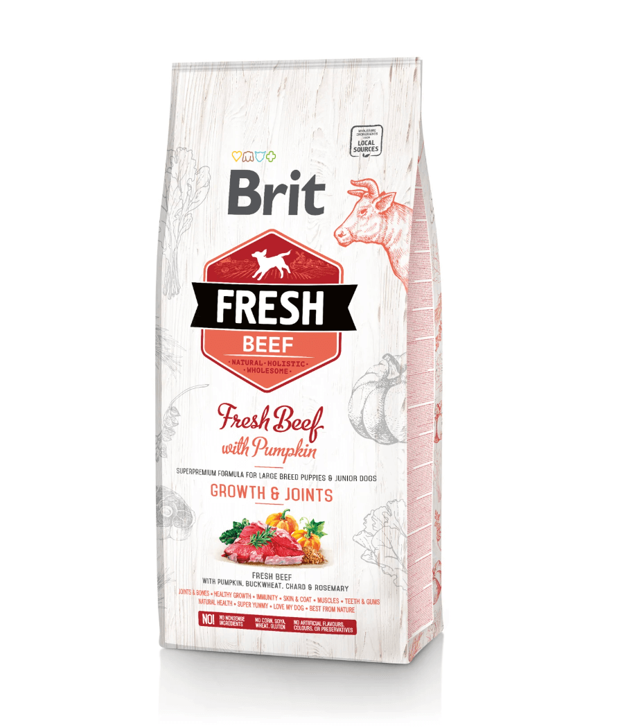 Brit Fresh Puppy Large z wołowiną – stawy i wzrost