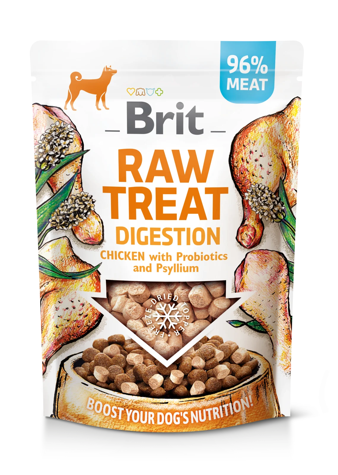 Brit Raw Treat Chicken 40g – liofilizowane z probiotykami