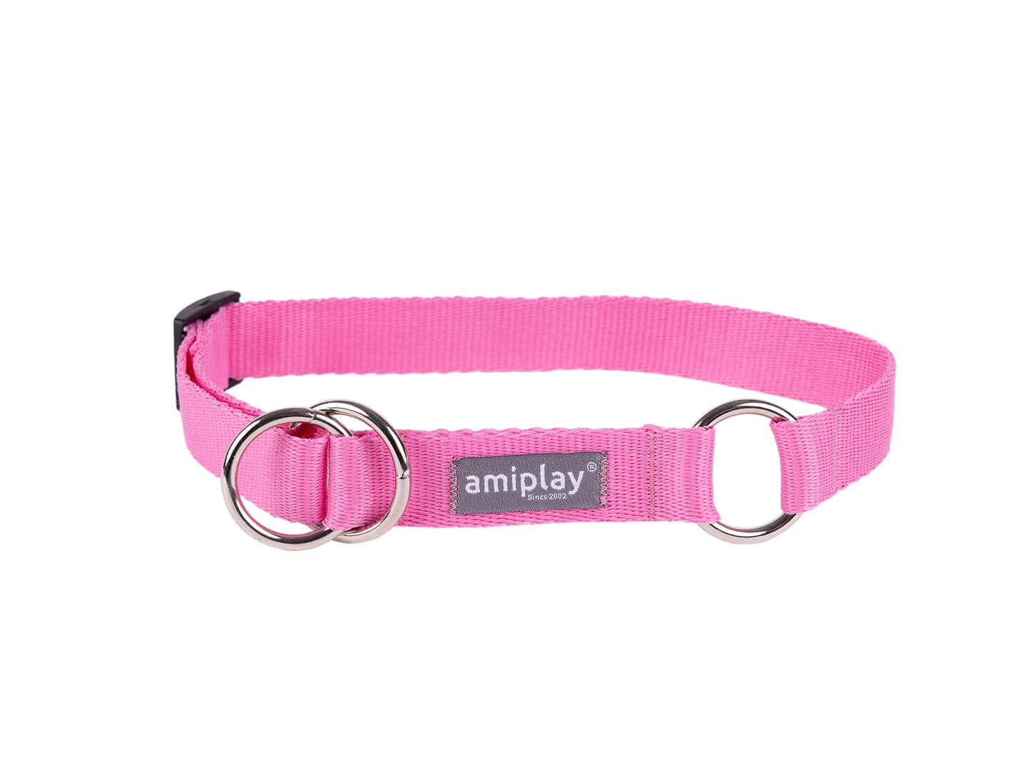 Obroża dla psa Obroża Półzaciskowa Amiplay Popular w kolorze Różowym