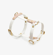 Szelki dla psa„BioThane” guard – w kolorze biały z proszkiem