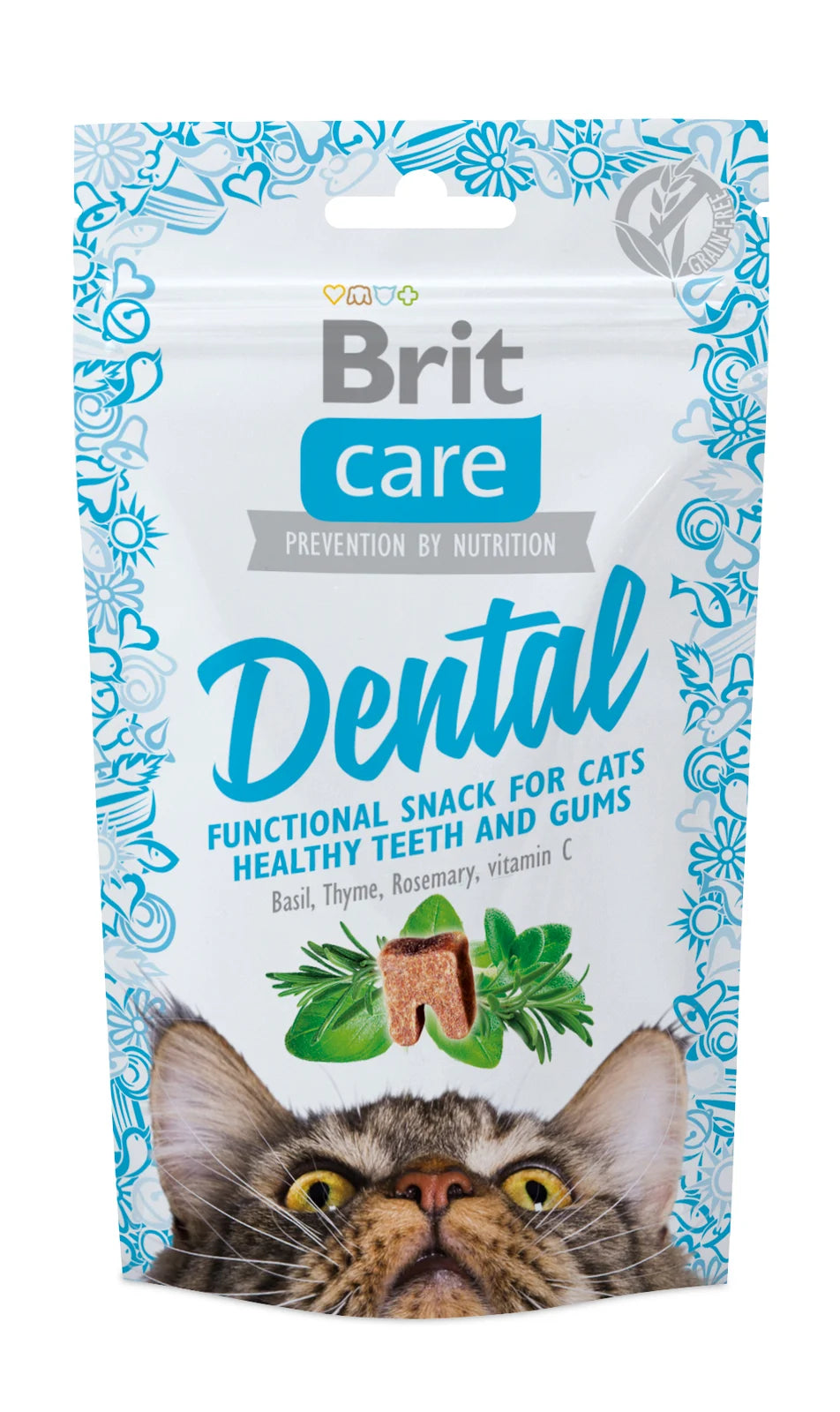 Brit Dental Snack dla kotów – indyk, tymianek i rozmaryn