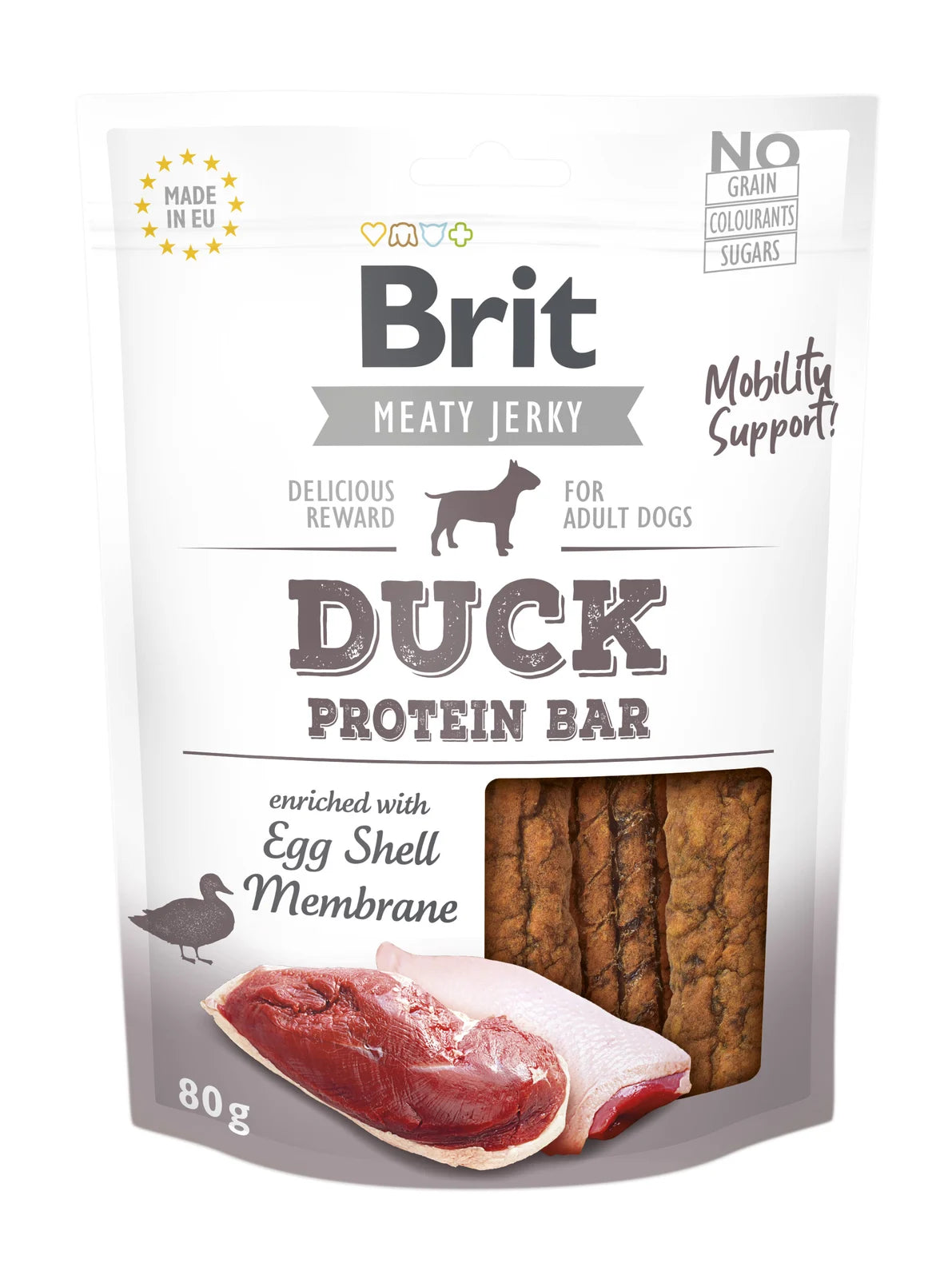 Brit Jerky Duck Protein Bar – 85% mięsa z kaczki i kurczaka