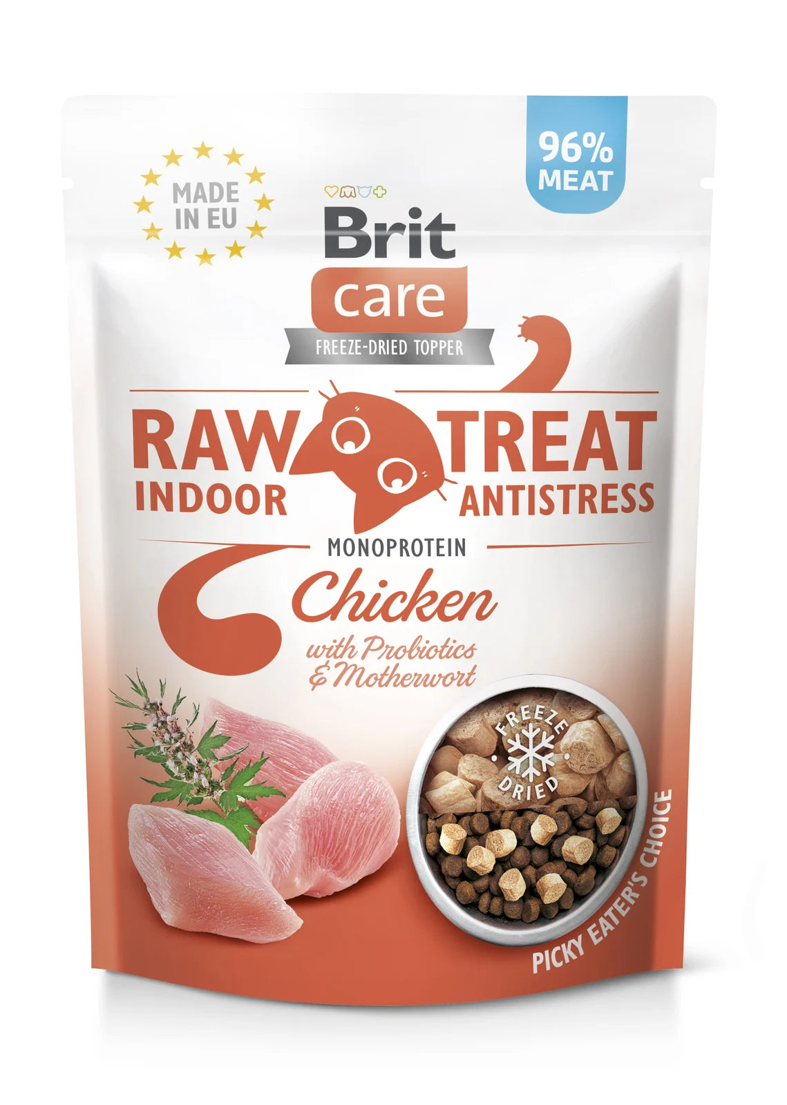 Brit Raw Treat Cat Antistress – kurczak, 40g