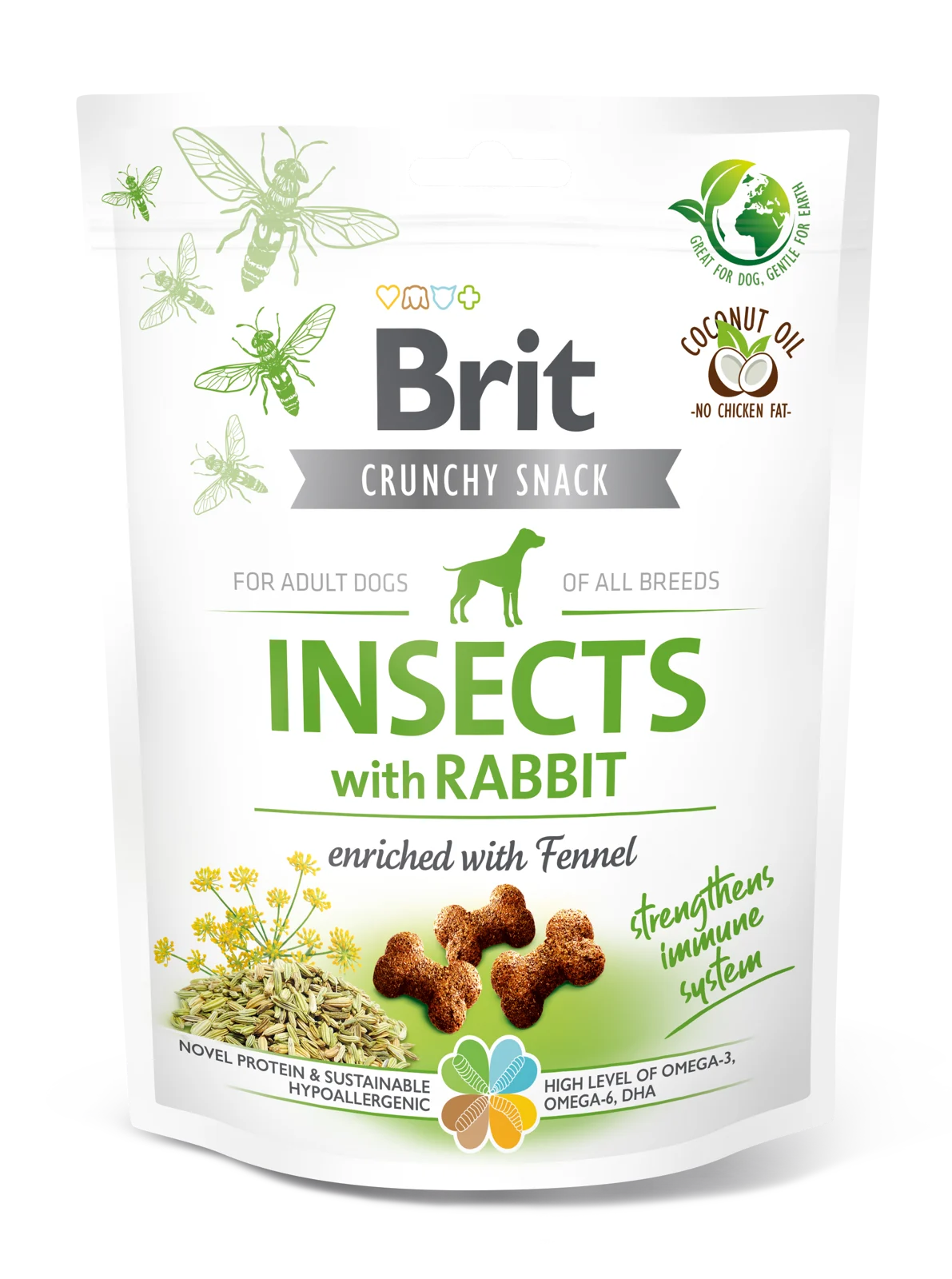 Brit Care Insect & Rabbit z koprem – smakołyki dla psa