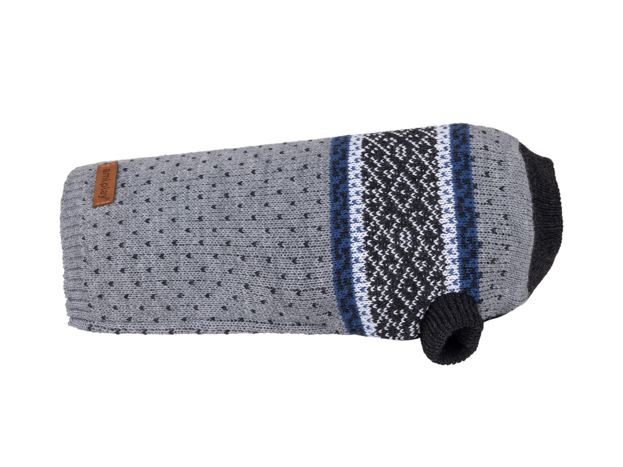 Sweterek Bergen Szary dla psa – klasyczny i ciepły