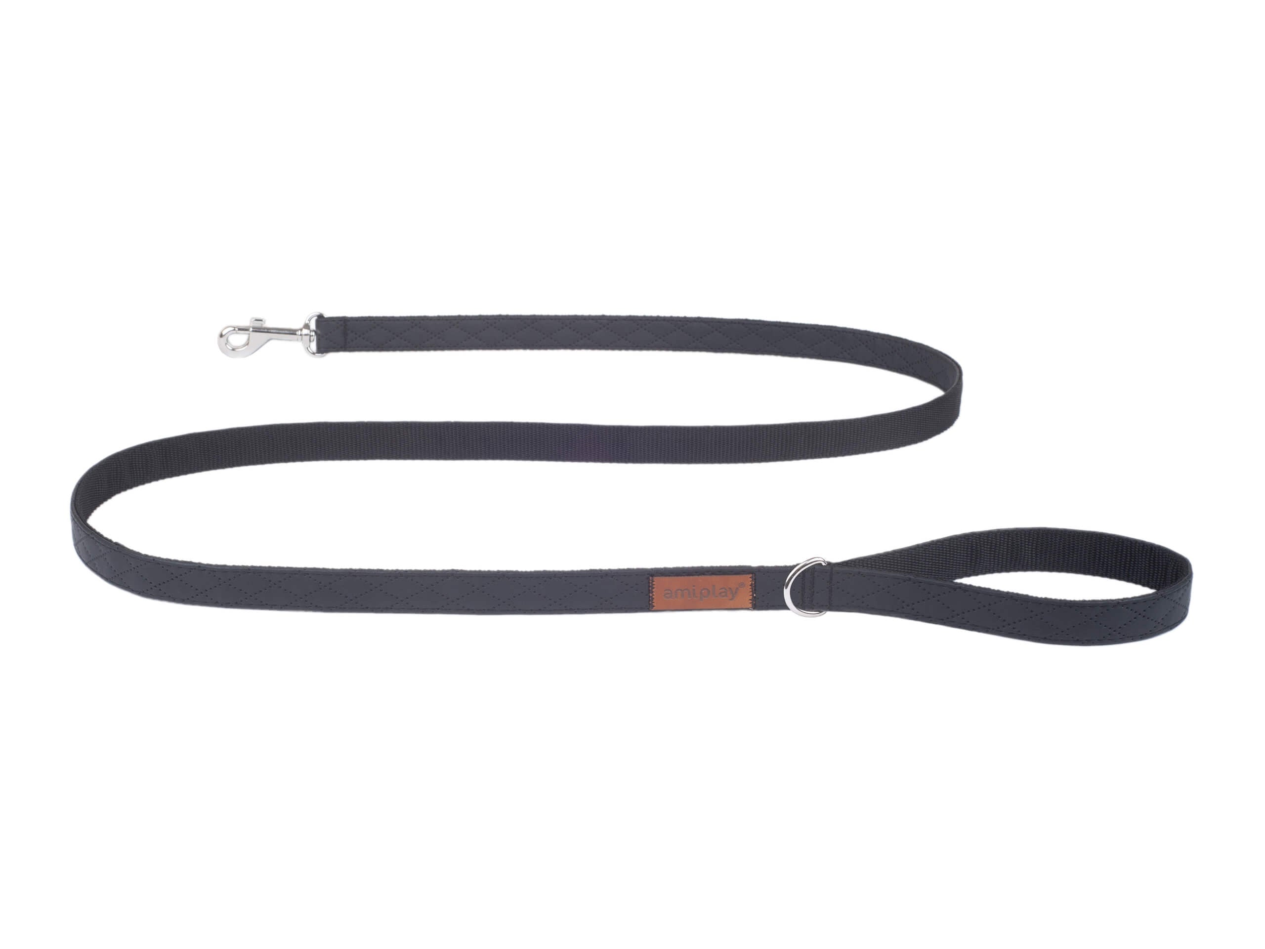 Smycz New York Czarny – 140 cm, rozmiary S–XL dla psa