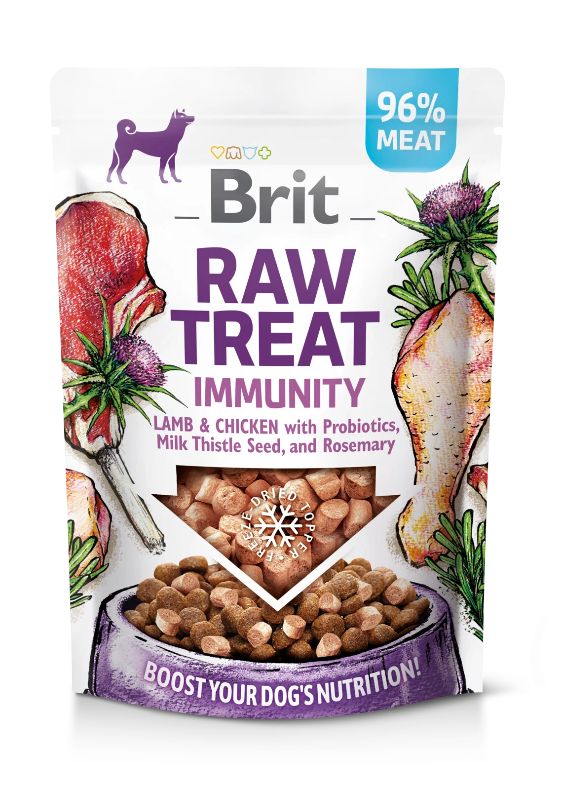Brit Raw Treat Immunity Lamb & Chicken – liofilizowane 40g