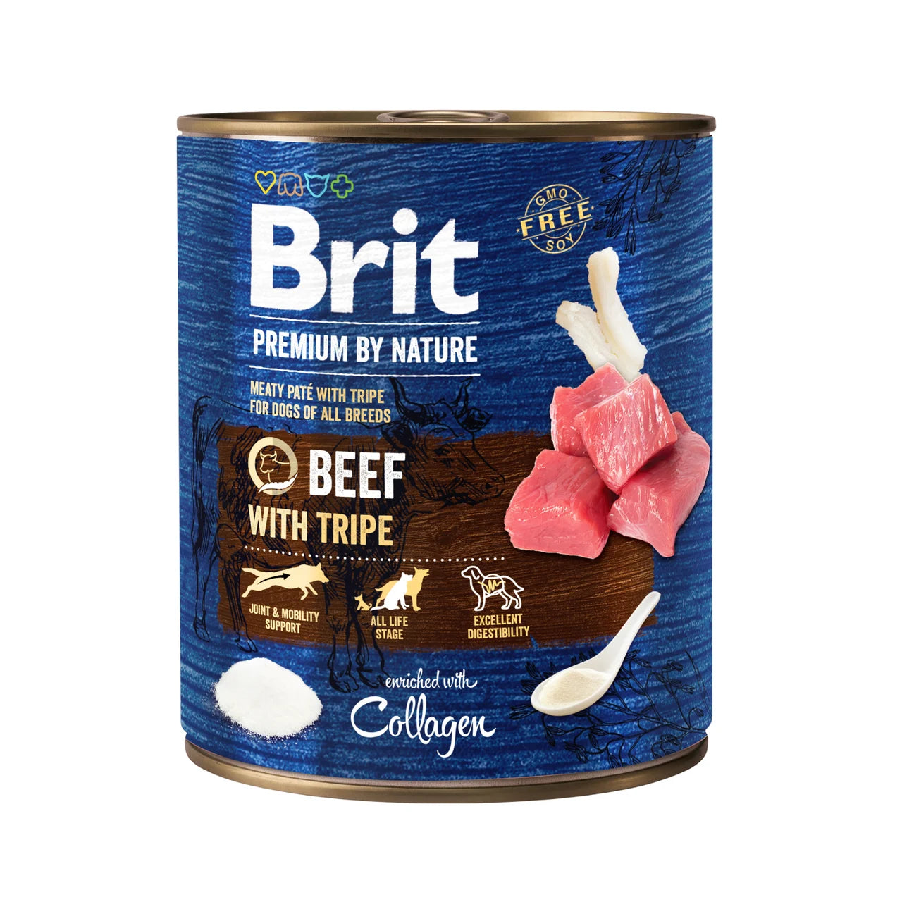 Brit Beef with Tripe – pasztet z kolagenem dla psów 800g