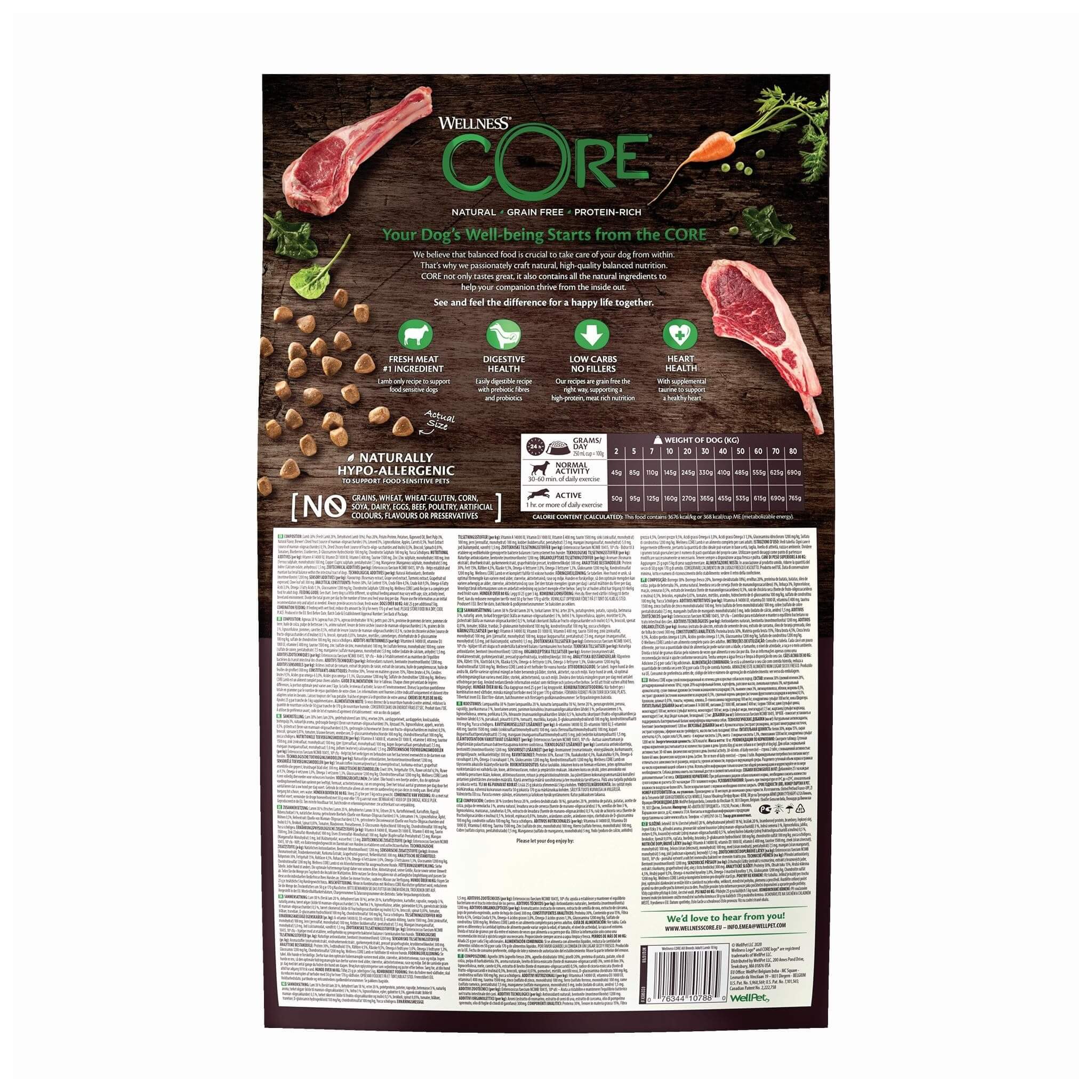 Wellness CORE Adult Lamb – jagnięcina dla psów 10 kg